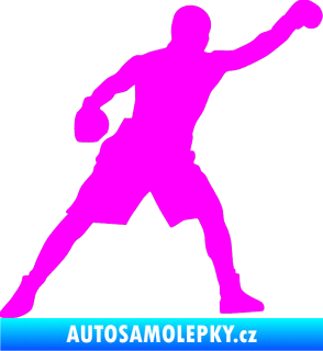 Samolepka Boxer 002 pravá Fluorescentní růžová