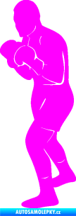 Samolepka Boxer 004 levá Fluorescentní růžová