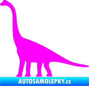 Samolepka Brachiosaurus 001 levá Fluorescentní růžová