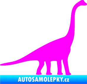 Samolepka Brachiosaurus 001 pravá Fluorescentní růžová