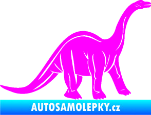 Samolepka Brachiosaurus 003 pravá Fluorescentní růžová