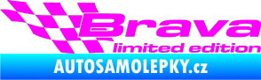 Samolepka Brava limited edition levá Fluorescentní růžová