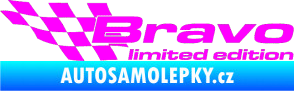 Samolepka Bravo limited edition levá Fluorescentní růžová