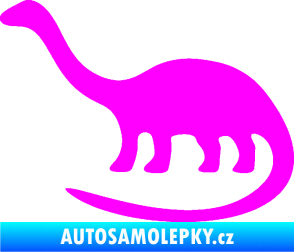 Samolepka Brontosaurus 001 levá Fluorescentní růžová