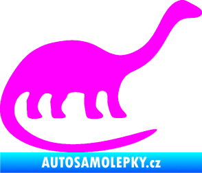 Samolepka Brontosaurus 001 pravá Fluorescentní růžová