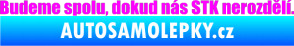 Samolepka Budeme spolu, dokud nás STK nerozdělí Fluorescentní růžová