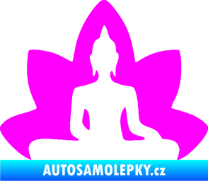 Samolepka Budha 003 pravá  Fluorescentní růžová