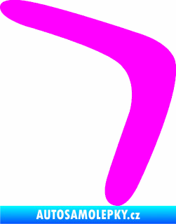 Samolepka Bumerang 001 pravá Fluorescentní růžová