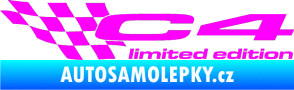 Samolepka C4 limited edition levá Fluorescentní růžová