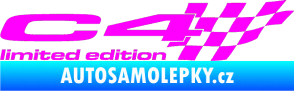 Samolepka C4 limited edition pravá Fluorescentní růžová