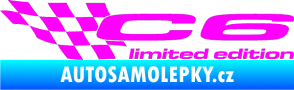 Samolepka C6 limited edition levá Fluorescentní růžová