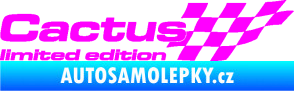 Samolepka Cactus limited edition pravá Fluorescentní růžová
