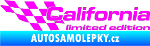 Samolepka California limited edition levá Fluorescentní růžová
