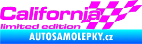Samolepka California limited edition pravá Fluorescentní růžová