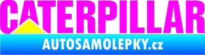 Samolepka Caterpillar - barevný Fluorescentní růžová