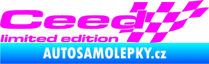 Samolepka Ceed limited edition pravá Fluorescentní růžová