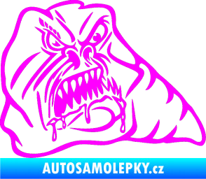 Samolepka Červ pravá Fluorescentní růžová