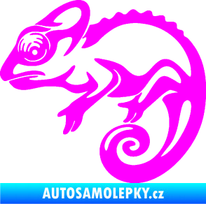 Samolepka Chameleon 002 levá Fluorescentní růžová