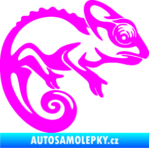 Samolepka Chameleon 002 pravá Fluorescentní růžová
