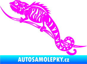 Samolepka Chameleon 003 levá Fluorescentní růžová