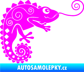 Samolepka Chameleon 004 pravá Fluorescentní růžová