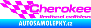 Samolepka Cherokee limited edition levá Fluorescentní růžová