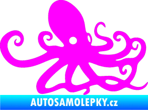 Samolepka Chobotnice 001 pravá Fluorescentní růžová