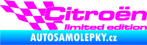 Samolepka Citroen limited edition levá Fluorescentní růžová
