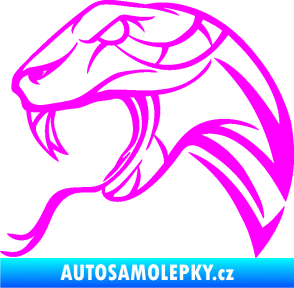 Samolepka Cobra 002 levá Fluorescentní růžová