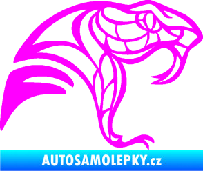 Samolepka Cobra 003 pravá Fluorescentní růžová