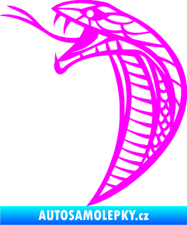 Samolepka Cobra 005 levá Fluorescentní růžová