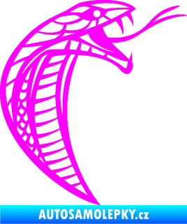 Samolepka Cobra 005 pravá Fluorescentní růžová