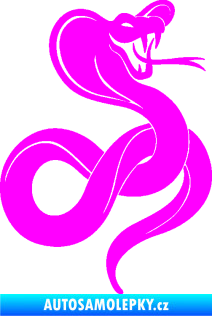 Samolepka Cobra 009 pravá Fluorescentní růžová