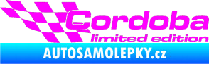 Samolepka Cordoba limited edition levá Fluorescentní růžová
