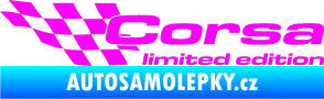 Samolepka Corsa limited edition levá Fluorescentní růžová