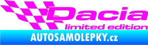 Samolepka Dacia limited edition levá Fluorescentní růžová