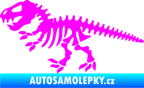 Samolepka Dinosaurus kostra 001 levá Fluorescentní růžová