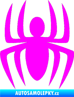 Samolepka Pavouk 005 Fluorescentní růžová