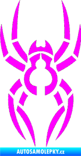 Samolepka Pavouk 006 Fluorescentní růžová
