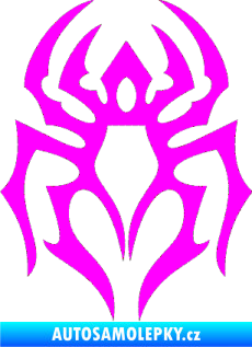 Samolepka Pavouk 007 Fluorescentní růžová