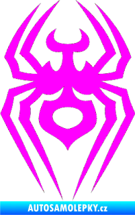 Samolepka Pavouk 008 Fluorescentní růžová