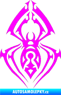 Samolepka Pavouk 009 Fluorescentní růžová