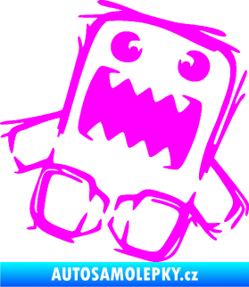 Samolepka Domo 009 pravá crazy Fluorescentní růžová