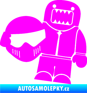 Samolepka Domo 014 levá Stig Fluorescentní růžová