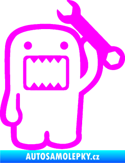 Samolepka Domo 022 pravá mechanik Fluorescentní růžová