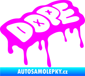 Samolepka Dope Fluorescentní růžová