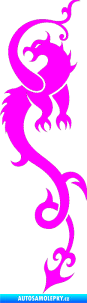 Samolepka Dragon 008 levá Fluorescentní růžová