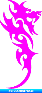 Samolepka Dragon 009 pravá Fluorescentní růžová