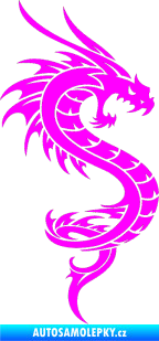 Samolepka Dragon 014 pravá Fluorescentní růžová
