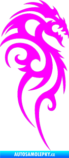 Samolepka Dragon 016 pravá Fluorescentní růžová